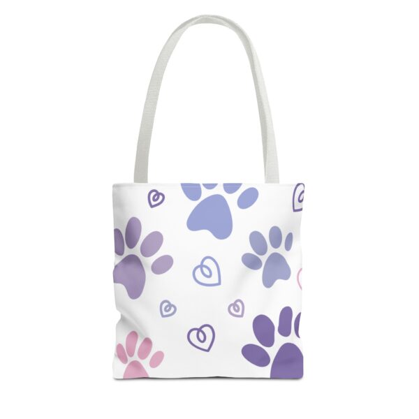 Cute Paw Print Tote Bag - Customizable - Image 4