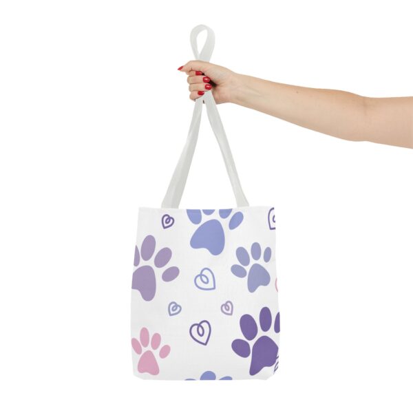 Cute Paw Print Tote Bag - Customizable - Image 5