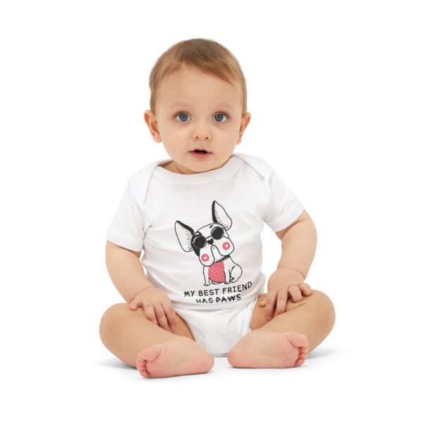 My Best Friend Has Paws Baby Bodysuit, Cute Dog Onesie, Pet Lover Gift, Infant Jersey One Piece, Adorable Baby Clothing, Funny Newborn [...] - Image 4