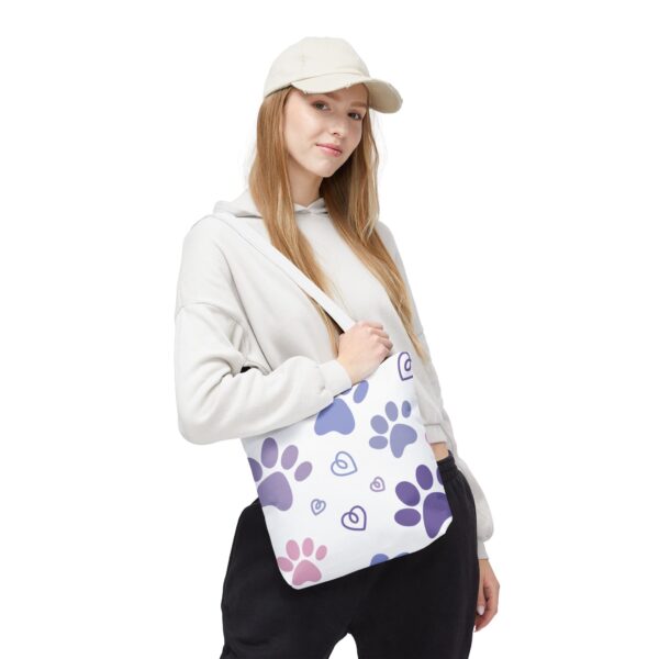 Cute Paw Print Tote Bag - Customizable - Image 6